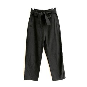 Aritzia Wilfred Tie-Front Pant Dark Grey Wool Blend 4